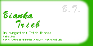 bianka trieb business card
